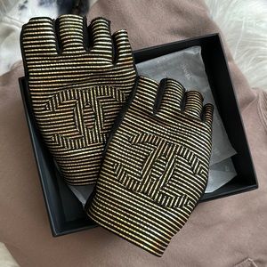 Authentic Chanel fingerless gloves